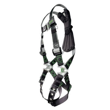 Standard Full Body Harness, Universal, 400 lb Capacity, Black/Gray, Polyester