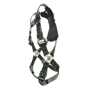 Harness Standard Full Body, Universal, 400 Lb Capacity, Black/gray, Polyester