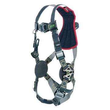 Arc-flash Rated Full Body Harness, Universal, 400 lb Capacity, Black, Polyester