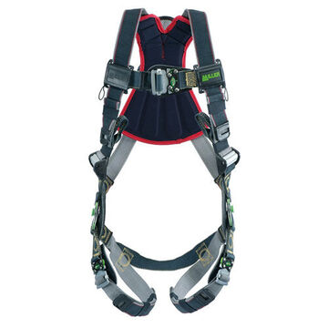 Arc-flash Rated Full Body Harness, Universal, 400 lb Capacity, Black, Polyester