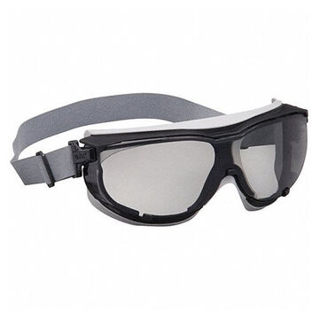 Impact Chemical Splash Safety Goggles, Universal, Anti-Fog, Anti-Static, Anti-Scratch, Gray, Wraparound, Black