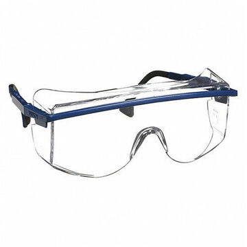 Safety Glasses, Medium, Uvextreme Anti-Fog, Clear, OTG, Blue