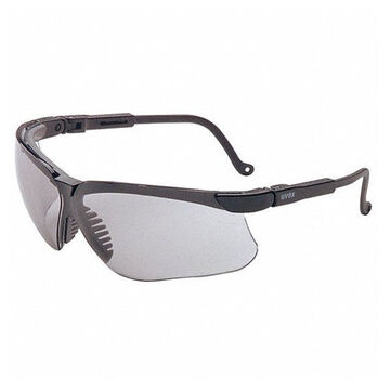 Safety Glasses, Medium, Uvextreme Anti-Fog, Gray, Wraparound, Black