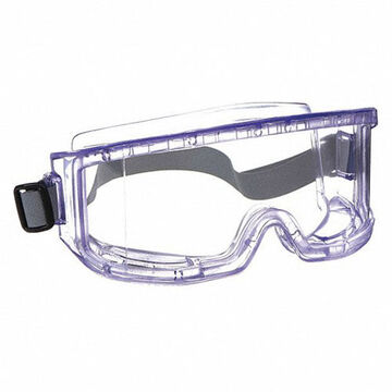 Chemical Splash/Impact Resistant Safety Goggles, Universal, Anti-Fog, Anti-Scratch, Clear, OTG, Clear