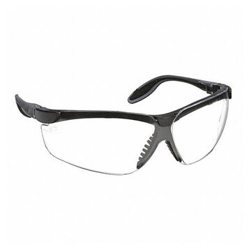 Safety Glasses, Medium, Ultra-dura HC, Dura-streme HC/AF, Uvextreme AF, Anti-Fog, Anti-Scratch, Clear, Half Frame, Wraparound, Pewter/Black