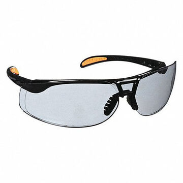 Safety Glasses, Medium, Uvextreme Anti-Fog, Gray, Wraparound, Black