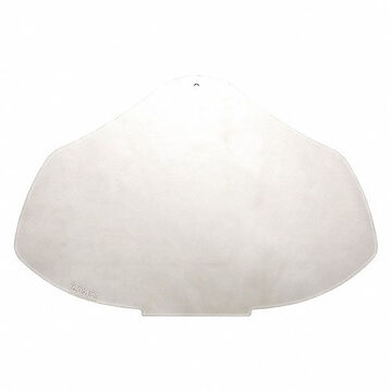 Visor Replacement, Clear, Polycarbonate, 9-1/2 In Ht, 14-1/4 In Ht