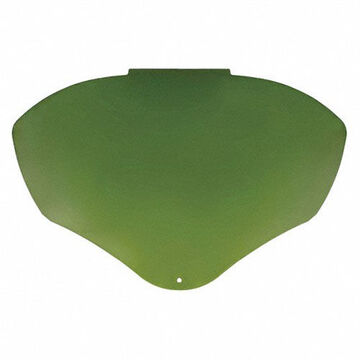 Uncoated Faceshield Window, Green Shade 3, Polycarbonate, 9-1/2 in ht, 14-1/4 in ht