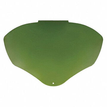 Window Uncoated Faceshield, Green Shade 3, Polycarbonate, 9-1/2 In Ht, 14-1/4 In Ht
