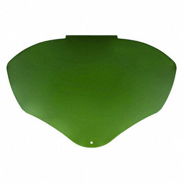 Uncoated Faceshield Window, Green Shade 5, Polycarbonate, 9-1/2 in ht, 14-1/4 in ht
