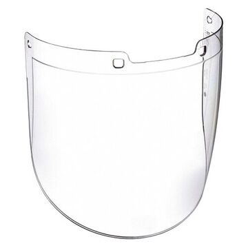 Faceshield, Clear, Polycarbonate, 9 in ht, 15-7/8 in ht
