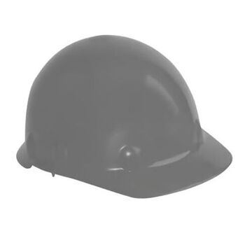 Hard Hat Supereight Cap Style, Gray, Thermoplastic, 8-point Ratchet, Class E