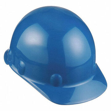 Front Brim Hard Hat, Blue, Thermoplastic, 8 Point, Class E