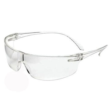 Safety Glasses, Universal, Anti-Fog, Anti-Scratch, Clear, Frameless, Wraparound, Clear