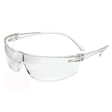 Safety Glasses, Universal, Anti-Fog, Anti-Scratch, Clear, Frameless, Wraparound, Clear