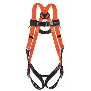 Non-stretch Harness, 2XL, 400 lb Capacity, Orange, Polyester