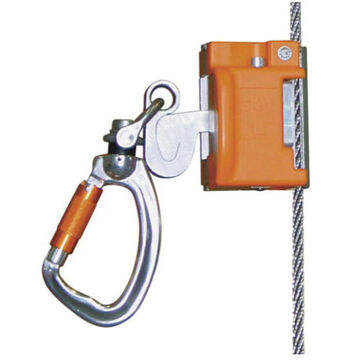 Ladder Climbing Lifeline Cable, 310 lb Capacity, 30 ft lg, Galvanized Steel, Steel