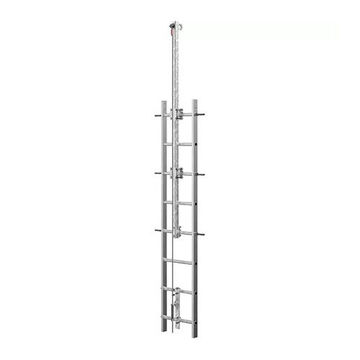 Câble de ligne de vie d'escalade d'échelle, capacité de 310 lb, 30 pied lg, acier galvanisé, acier