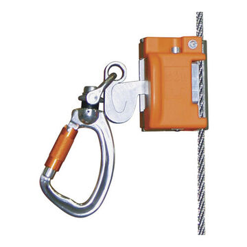 Automatic Pass-Through Cable Sleeve, 310 lb Capacity, Aluminum, Stainless Steel, Nylon, Orange