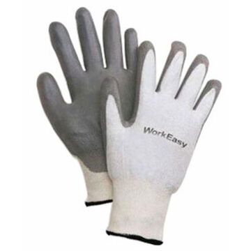 Gloves, Size 9/L, Gray, Polyurethane
