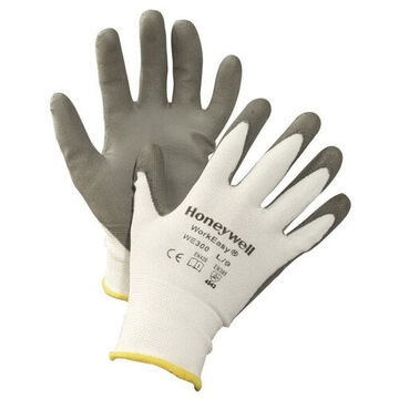 Gloves, Size 8/M, Gray, Polyurethane
