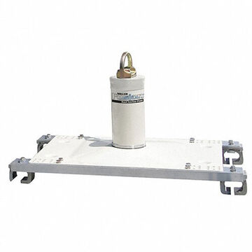 Post Roof Anchor, 310 Lb Capacity, 26 In Lg, 15-1/2 In Wd, Aluminum, Stainless Steel