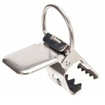 Suspender Clip, Chrome, Stainless Steel