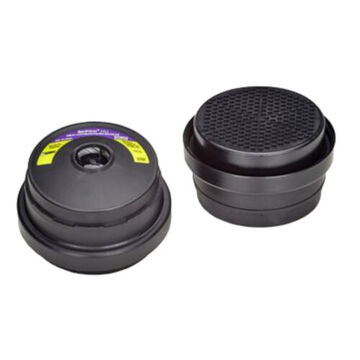 Cartridge Combination Powered Respirator, P100, Synthetic, Metallic, And Natural Material, Gray