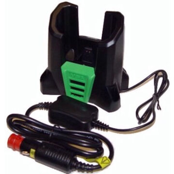 Vehicle Cradle Charger, 12 VDC, Rugged Rubberized Armor