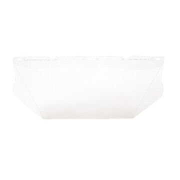 General Purpose Mesh Visor, Clear, Polycarbonate, 8 in ht, 17 in ht