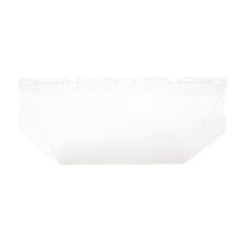 General Purpose Mesh Visor, Clear, Polycarbonate, 8 in ht, 17 in ht