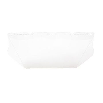 Visor General Purpose Mesh, Clear, Polycarbonate, 8 In Ht, 17 In Ht