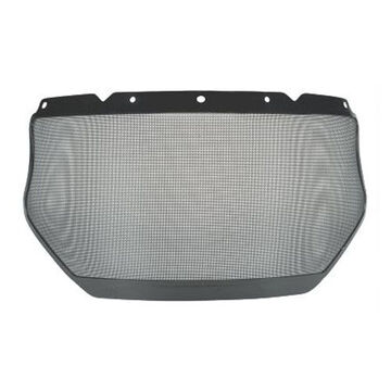 Mesh Visor, Gray, Steel Mesh, 8 in ht, 17 in ht