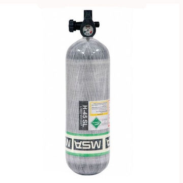 SCBA Replacement Cylinder, 66 cu-ft, 45 min, 4500 psi, SuperLite Carbon