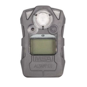 Single Gas Detector, 25 to 100 ppm Detection, Lithium-Ion, Rubberized Armor
