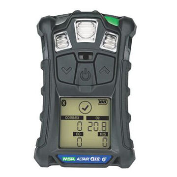 Multi Gas Detector, 0 to 100%, 0 to 30% Vol, 0 to 100 ppm, 0 to 1999 ppm, Rechargeable Li-polymer, Rubberized over-mold