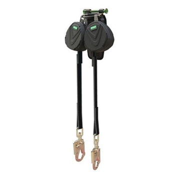 Leading Edge Personal Fall Limiter, 2-Leg, Black, 36CS Snap Hook (2)