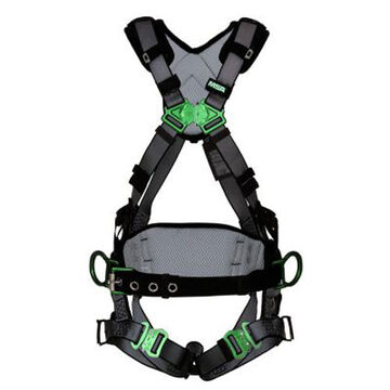 Full Body Harness, Standard, 400 lb Capacity, Gray, Nylon