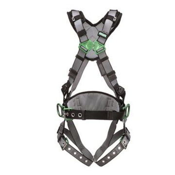 Full Body Harness, Standard, 400 lb Capacity, Gray, Nylon