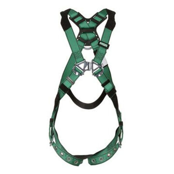 Harness Full Body, Xl, 400 Lb Capacity, Green, Polyester