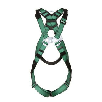 Full Body Harness, Standard, 400 lb Capacity, Green, Nylon