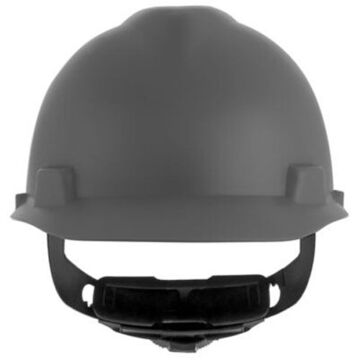 Hard Hat Type I Vented, Fits Hat 6-1/2 To 8 In, Matte Gray, Hdpe, 1-touch, Class E