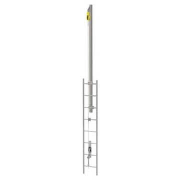 Vertical Ladder Lifeline Kit, 80 ft lg, 310 lb Capacity, Steel