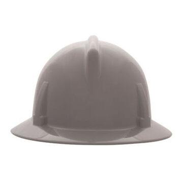 Casque de chantier sans fente, gris, polycarbonate, 1 touche, classe E