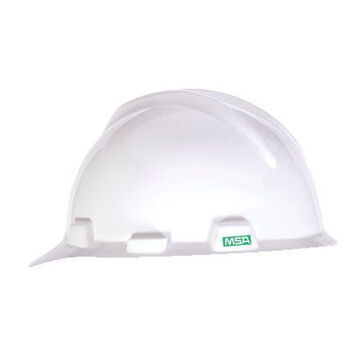 Slotted Hard Hat, White, Polyethylene, Staz-On, Class E