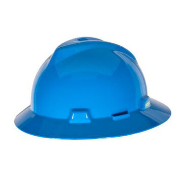 Casque de chantier fendu, bleu