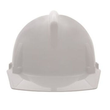 Slotted Cap, White, Polycarbonate, Ratchet, Class E