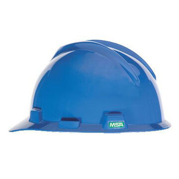 Casque dur, bord avant, V-Guard®, Bleu, Petit