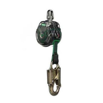 Personal Single-leg Fall Limiter, 6 ft lg, Clear, Steel, Polycarbonate