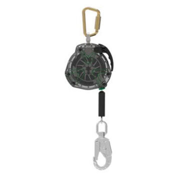 Lifeline  Self-retracting Lanyard, 400 Lb Capacity, 18.976 In Lg, 1-leg, Clear, 36cs Rebar Hook